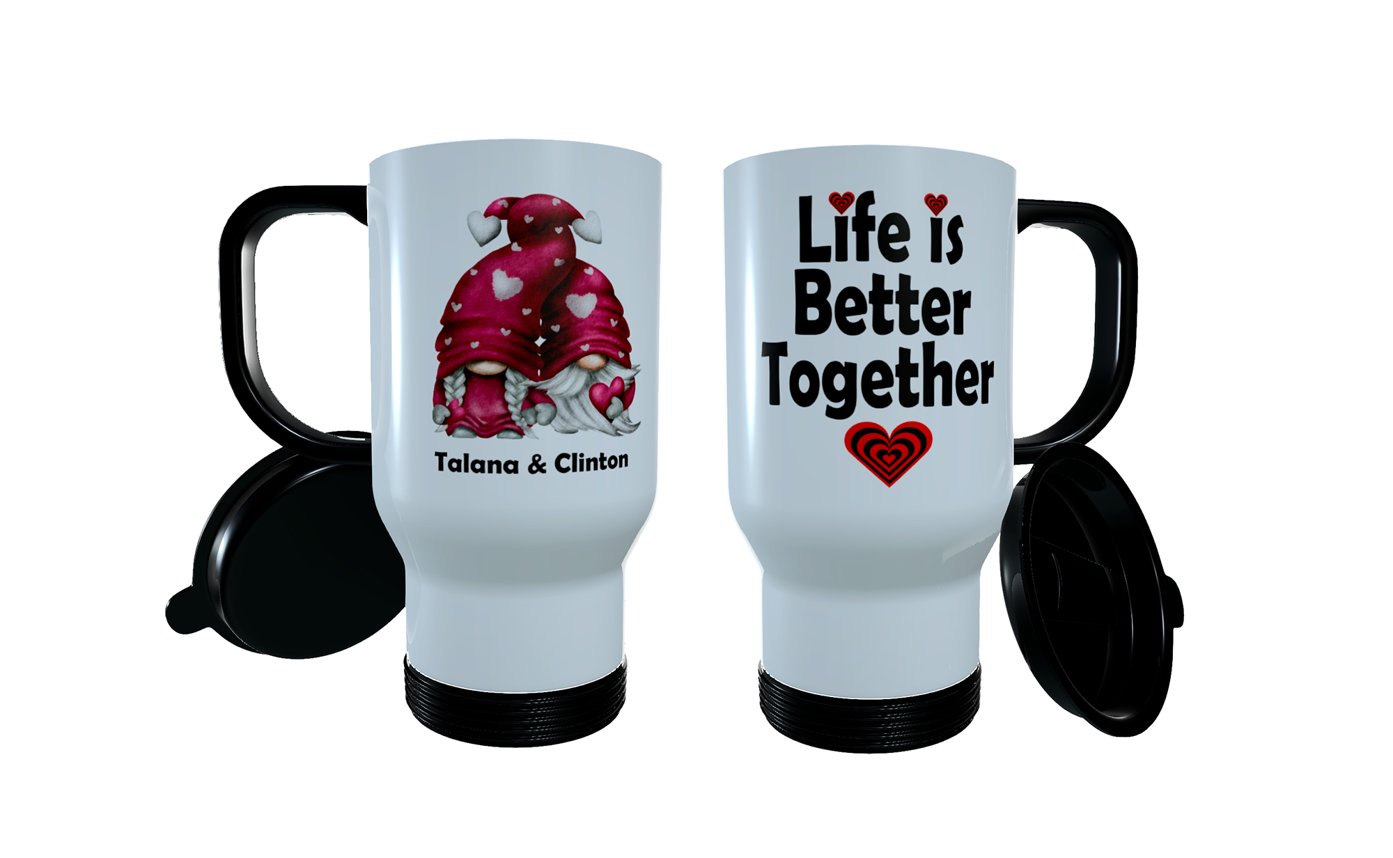 Gnome Better Together Travel Mug, Gnome Coffee Mug, Gonk Tea Mug - Click Image to Close